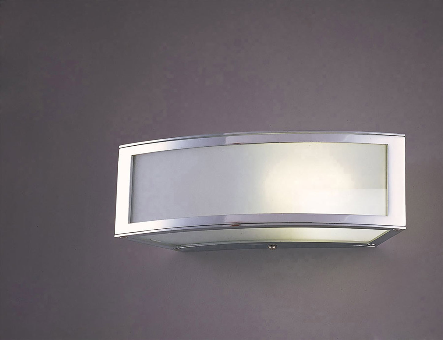 Mantra M0393 Duna E27 Wall Light 1 Light E27, Polished Chrome/White Acrylic