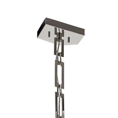 Diyas Ricadi  8 Light GU10 Stainless Steel, (ITEM REQUIRES CONSTRUCTION/CONNECTION) Ceiling Pendant Light Fitting