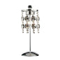 Diyas Nico Crystal Table Lamp 3 Light G4 Polished Chrome, NOT LED/CFL Compatible