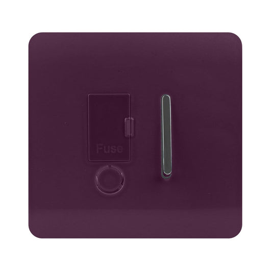 Trendi Artistic Modern Glossy Tactile Fused Spur Switch Plum