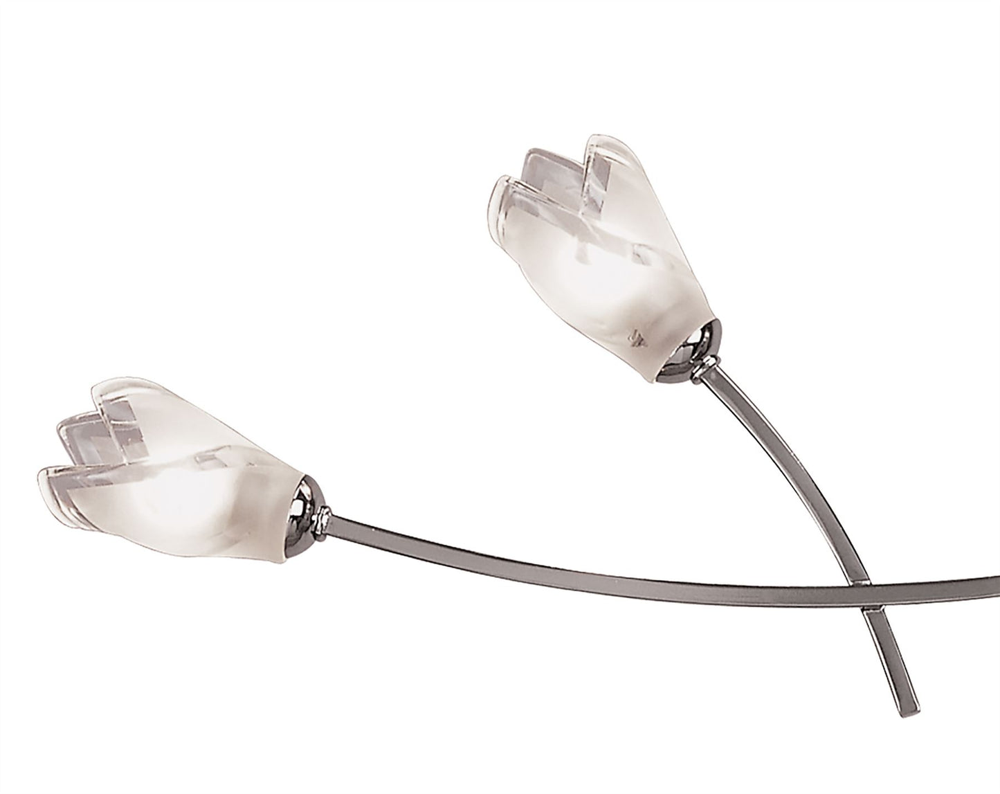Mantra Pietra Linear Pendant 2 Arm 4 Light G9, Polished Chrome