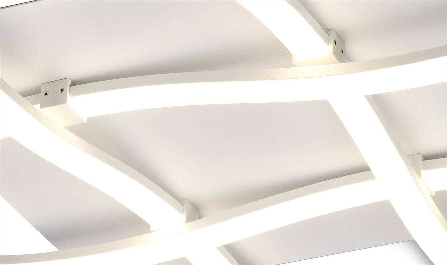 Mantra M6004 Nur Blanco Ceiling 34W LED 3000K, 2600lm, Dimmable White/Frosted Acrylic, 3yrs Warranty - M6004 Ceiling
