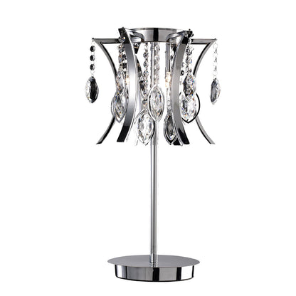 Diyas Mios Crystal Table Lamp 3 Light G4 Polished Chrome