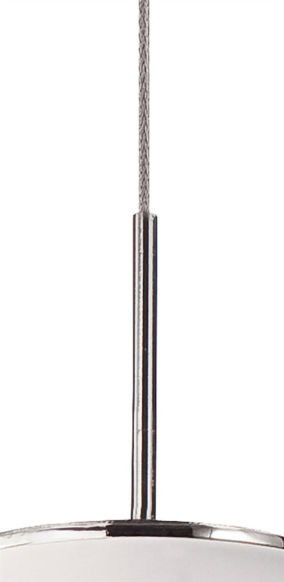 Mantra Fusion Nimbus 27cm 3 Drop Pendant 3 Light 15W LED 3000K, 1350lm, Polished Chrome/Frosted Acrylic, 3yrs Warranty