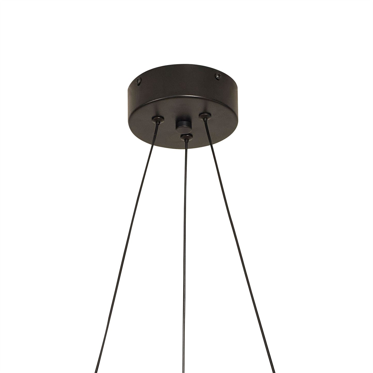 Mantra Electra Small Pendant 7W + 14W LED, 3000K, 1600lm, Black/Black Chrome/White Acrylic, 3yrs Warranty