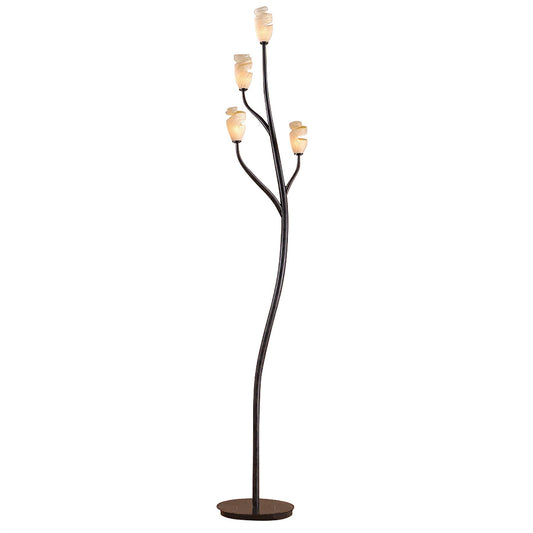 Mantra Forest Floor Lamp 4 Light G9, Brown/Black Oxide, NOT LED/CFL Compatible
