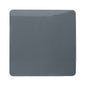 Trendi Artistic Modern Glossy Tactile Single Blanking Plate Warm Grey