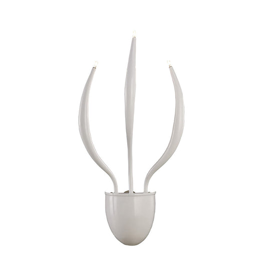 Diyas Llamas Wall Light 3 Light G4 White, NOT LED/CFL Compatible