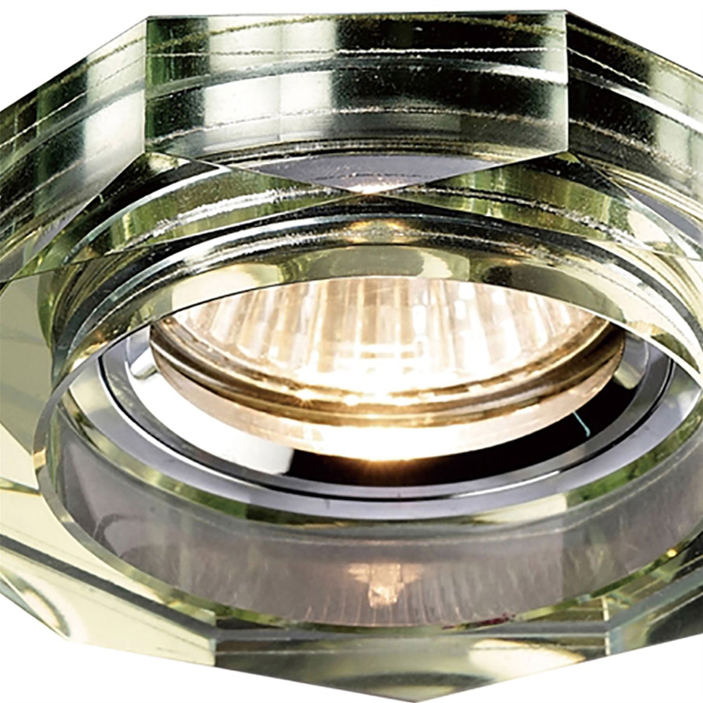 Diyas Crystal Downlights Crystal Downlight Deep Octagonal Rim Only White Wine, IL30800 REQUIRED TO COMPLETE THE ITEM, Cut Out: 62mm
