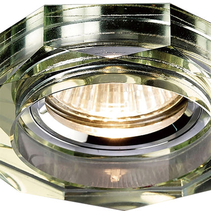 Diyas Crystal Downlights Crystal Downlight Deep Octagonal Rim Only White Wine, IL30800 REQUIRED TO COMPLETE THE ITEM, Cut Out: 62mm