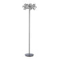 Diyas Savanna Floor Lamp 3 Light G9 Polished Chrome/Crystal, NOT LED/CFL Compatible