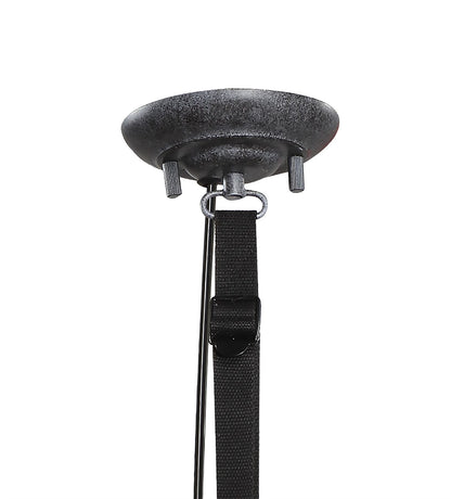 Mantra M5441 Industrial Ceiling 1 Light 40W E27 Medium, Oxide Metal, Black Belt