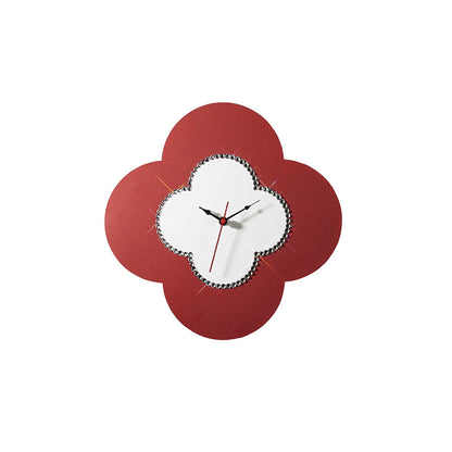 Diyas Home (DH) Infinity Flower Clock Red/White Wall