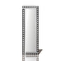 Diyas Home Nyah 120cm x 40cm Black Edged Rectangular Cut Detailed Mirror (Can Only Be Shipped On A Pallet, Additional Charges May Apply.) Mirrors