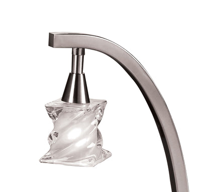 Mantra Salomon Table Lamp 1 Light G9, Satin Nickel