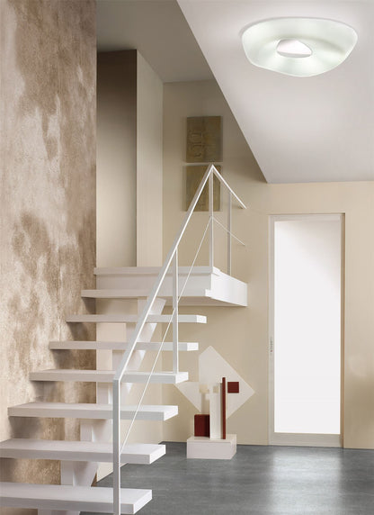 Mantra M1334 Huevo Ceiling 5 Light E27 Outdoor IP44, Polished Chrome/Opal White