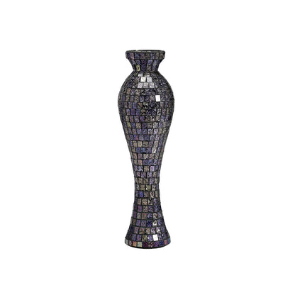 Diyas Home (DH) Carissa Mosaic Vase Medium Purple/Multi-Colour Mosaic