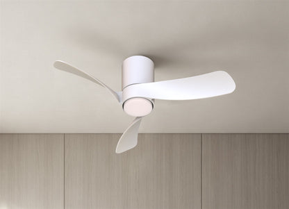 Nemo XS 72cm 18W LED Dimmable Ceiling Light With Built-In 26W DC Fan, 2700-5000K Remote Control, 2800lm, White, 5yrs Warranty