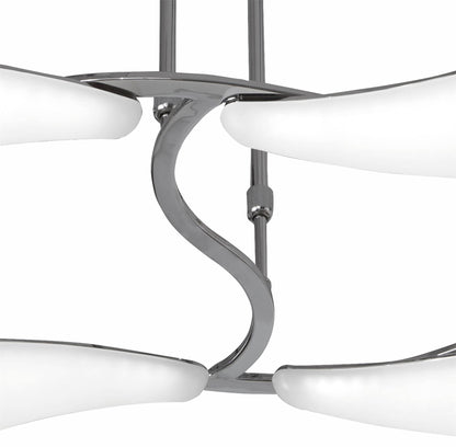 Mantra Mistral LED M3802 Mistral Telescopic 36W LED Rectangular 3000K, 3240lm, Polished Chrome/Frosted Acrylic, 3yrs Warranty - M3802 Ceiling