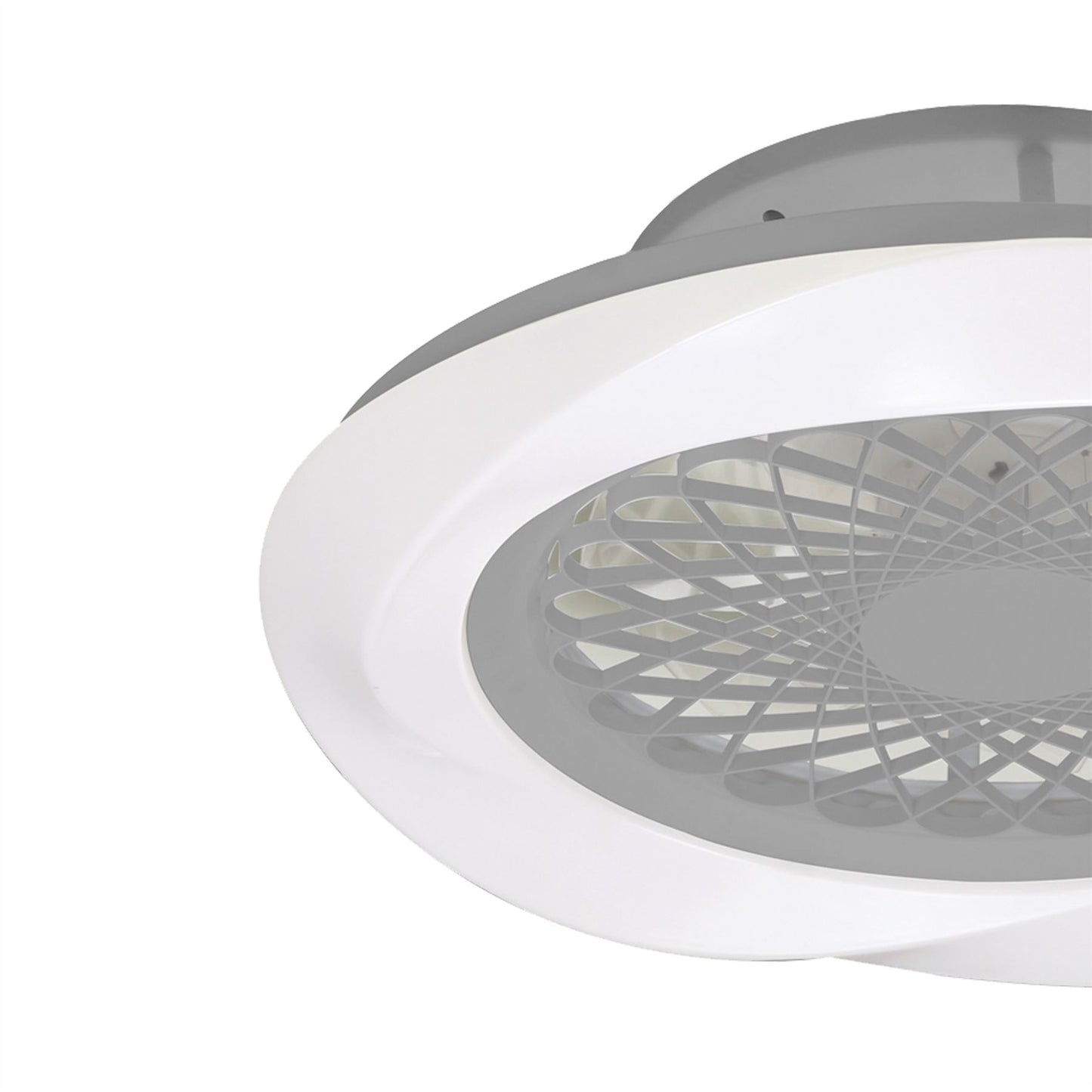 Boreal 62cm 70W LED Dimmable Ceiling Light With Built-In 35W DC Reversible Fan, Silver Finish C/W Remote Control, 4200lm