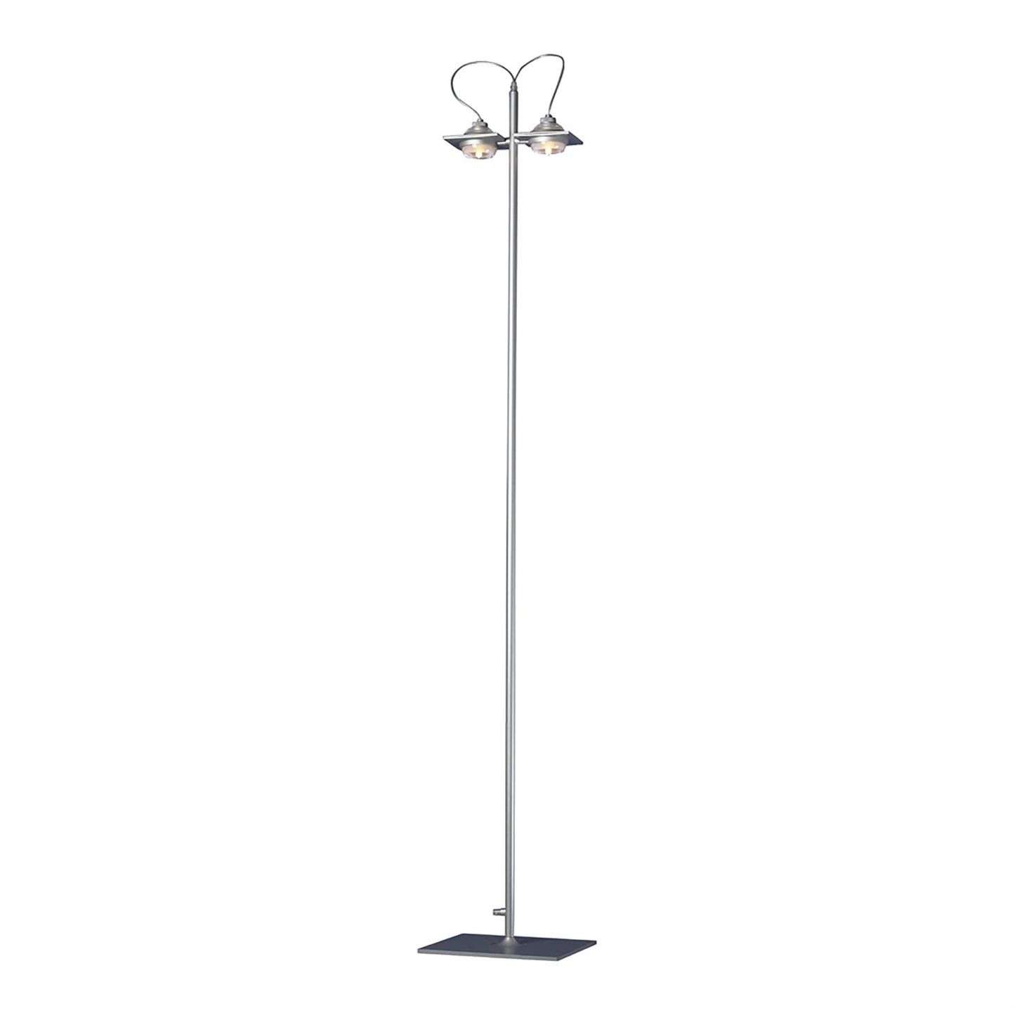 Mantra (0040 009) Ull Floor Lamp 2 Light G9 Silver Grey, NOT LED/CFL Compatible