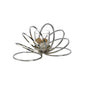 Diyas Home (DH) Oreo Candle Holder 8 Ring Small Polished Chrome/Clear Glass Art
