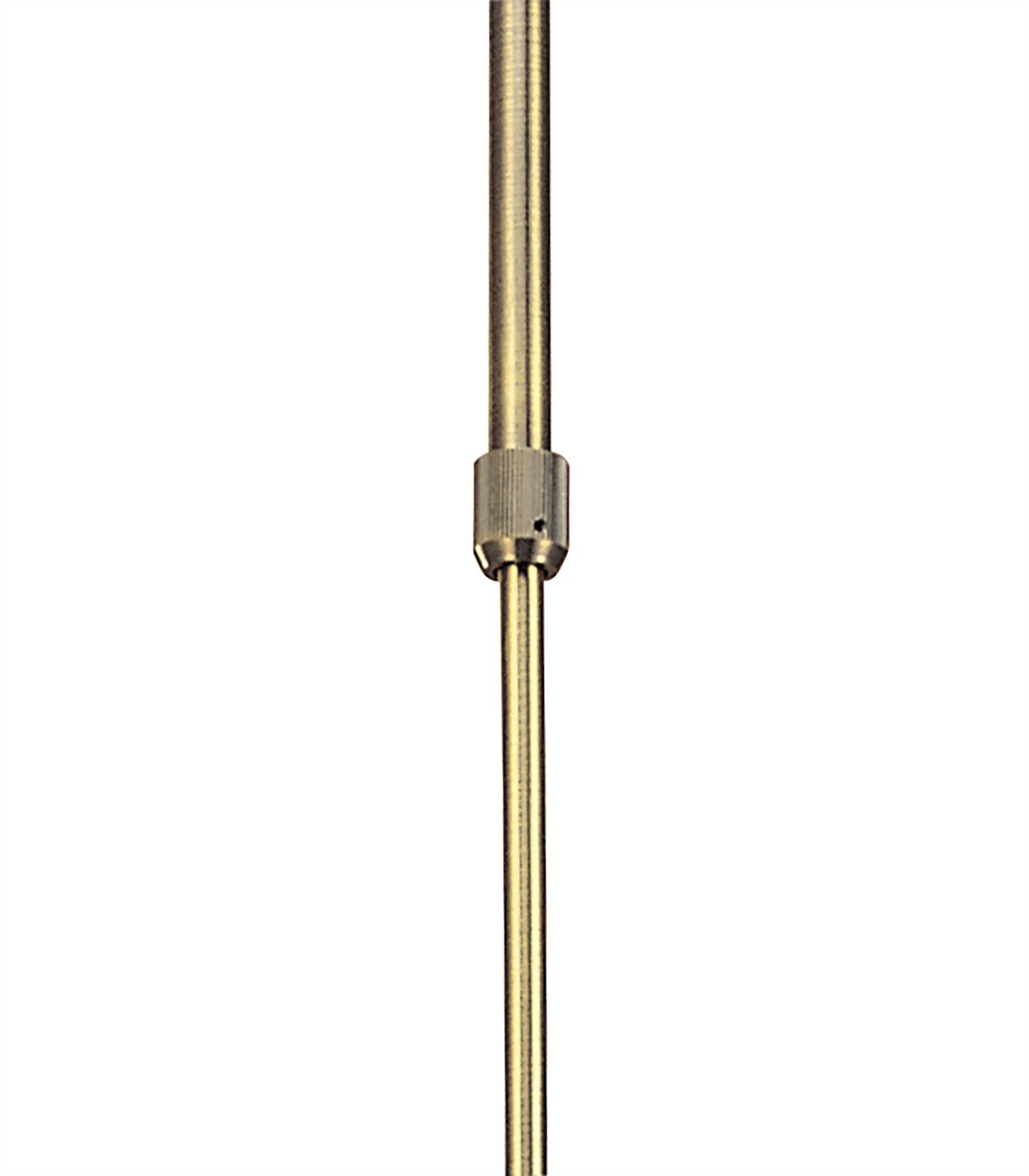 Mantra Flavia 54cm Telescopic Pendant Convertible To Semi Flush Round 4 Light G9, Antique Brass