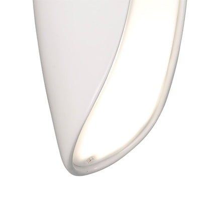 Mantra Pasion Wall Light 2 Light E27, Gloss White/White Acrylic/Polished Chrome, CFL Lamps INCLUDED
