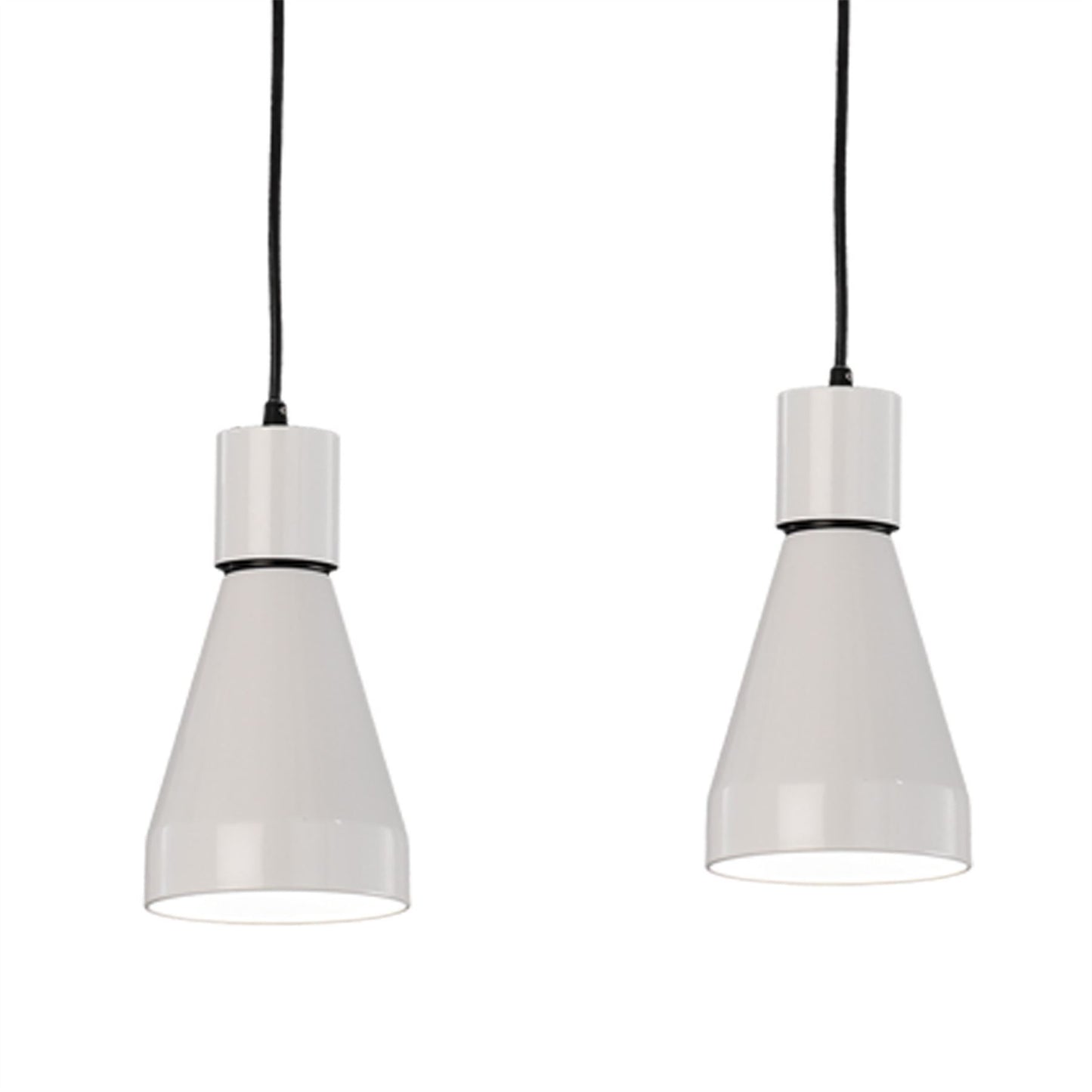Mantra Fusion Kos E27 Fusion M5840 Kos Linear Pendant 4L 4 x E27 Max 40W, White/ Black