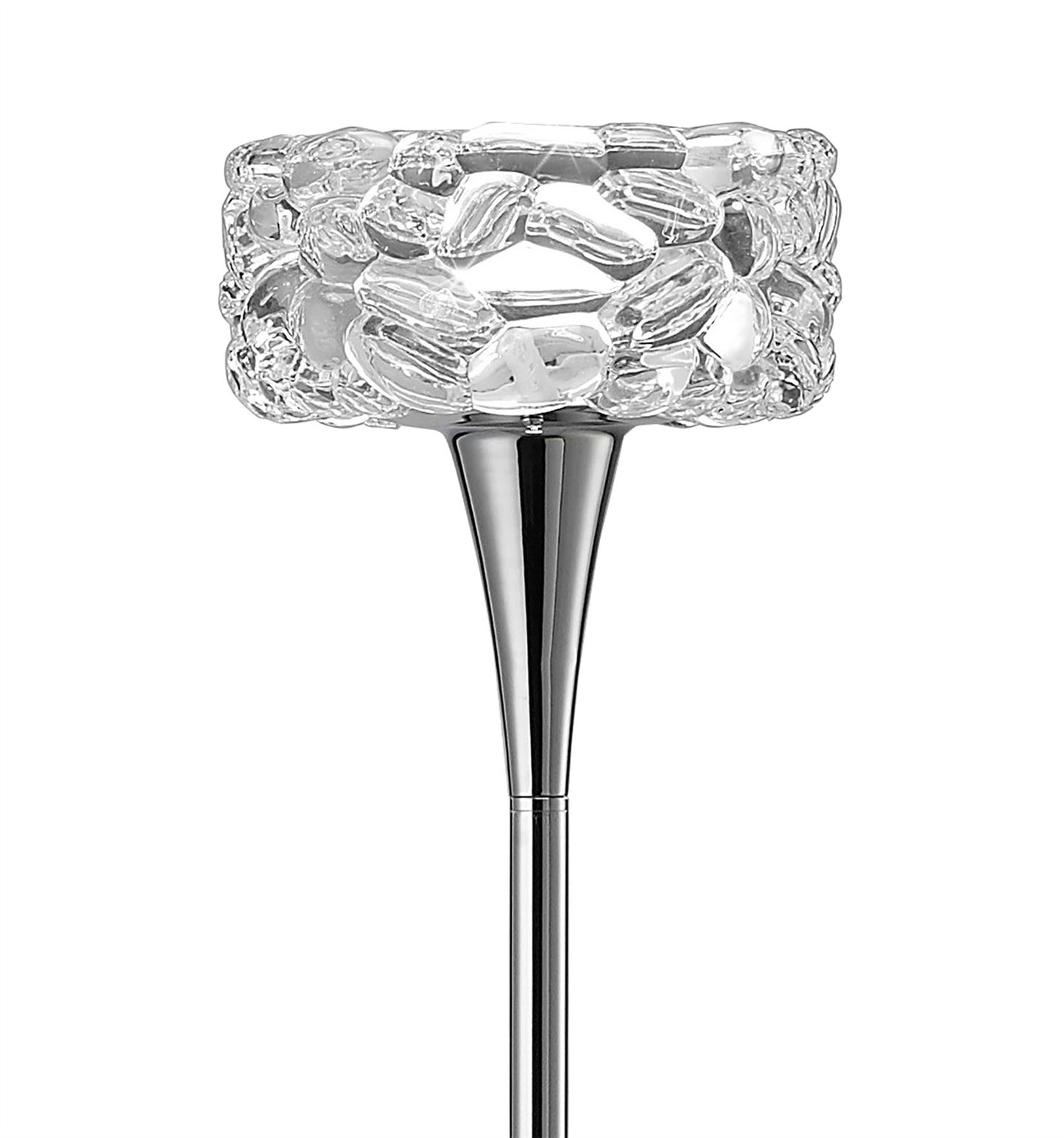 Mantra M3939 O2 Floor Lamp 1 Light E27, Polished Chrome