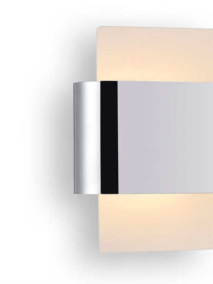 Deco Damo 2 Light G9 Flush Ceiling Light, White Base with Polished Chrome Centre Band