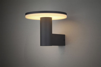 Mantra Fusion Cerler Wall Light, 10W LED, 3000K, 700lm, IP54, Anthracite, 3yrs Warranty