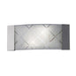 Diyas Aries Wall Light 2 Light E14 Polished Chrome/Glass