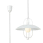 Deco Riva Rise & Fall Pendant 1 Light E27, Matt White/Opal White Glass Shade