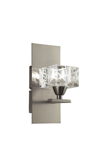 Mantra Zen SN Zen Wall Light Switched 1 Light G9, Satin Nickel