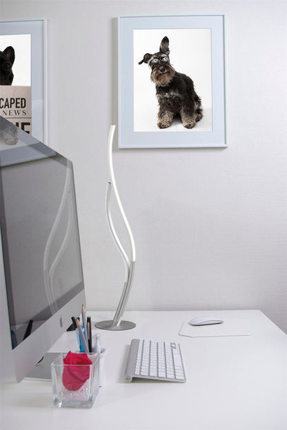Mantra M6110 Corinto Table Lamp 84cm, 12W LED, 3000k, 960lm, Silver Chrome, Touch Dimmer, 3yrs Warranty