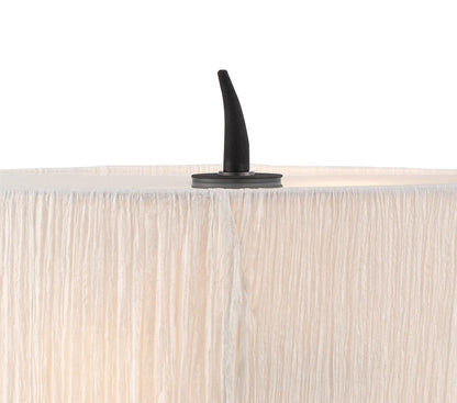 Mantra M1158/BS Eve Table Lamp 2 Light E27 Small, Anthracite with Black Oval Shade - M1158/BS