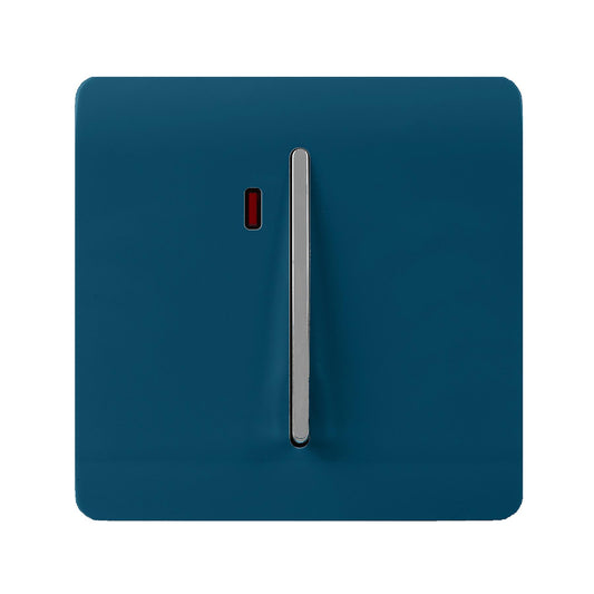 Trendi Artistic Modern Glossy 45 A Tactile Light Switch & Neon Insert Midnight Blue