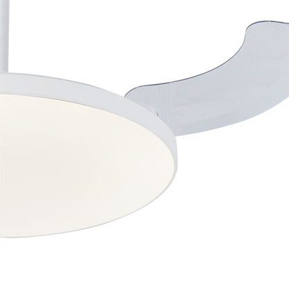 Slim Fan 50cm 50W LED Dimmable Ceiling Light With Built-In 30W DC Fan, 2700-5000K Remote Control, 3500lm, White, 5yrs Warranty
