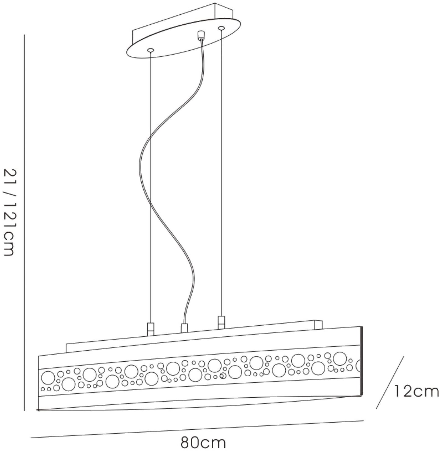 Diyas Cosmic  Linear Bar 5 Light G9 Polished Chrome/Glass/Crystal Ceiling Pendant Light Fitting