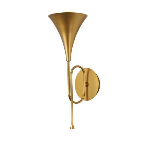 Mantra M6353 Jazz Wall Light, 1 x E27 (Max 20W), Gold Painting