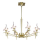 Mantra Viena 71.5cm Telescopic Pendant Round 8 Light G9, Polished Brass