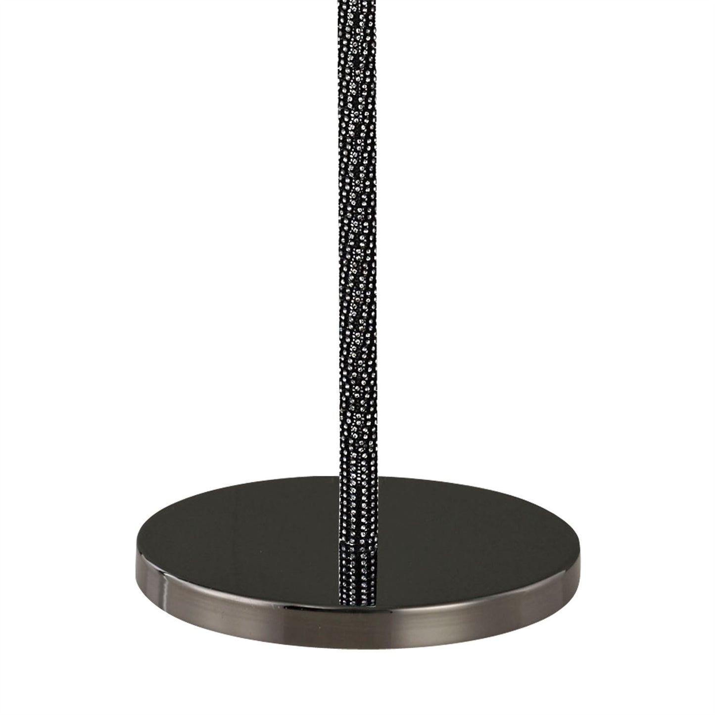Diyas Elena Floor Lamp without Shade 1 Light E27 Black Chrome/Crystal