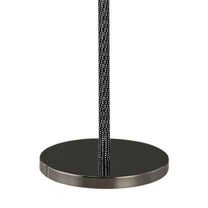 Diyas Elena Floor Lamp without Shade 1 Light E27 Black Chrome/Crystal