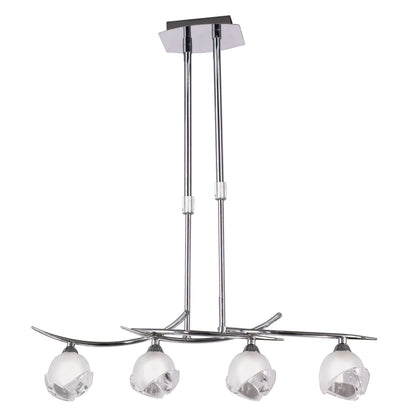 Mantra Fragma Linear Telescopic 4 Light G9 Line, Polished Chrome