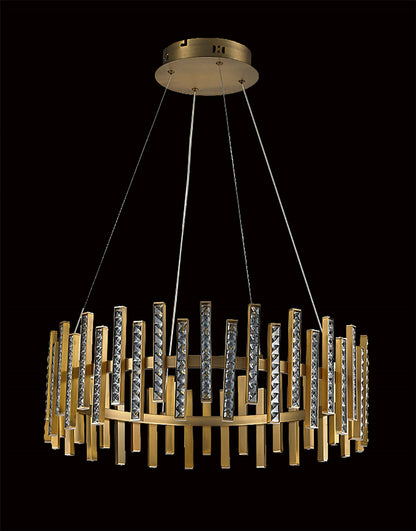 Inspired Special Pendant, 54W LED, 4000K, lm, Brass Brown/Clear Crystal, 3yrs Warranty