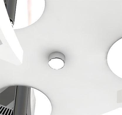 Mantra Fusion Filippo Spot Light 3 Light LED Triangular 5W 3000K, 1300lm, Matt White/Polished Chrome, 3yrs Warranty