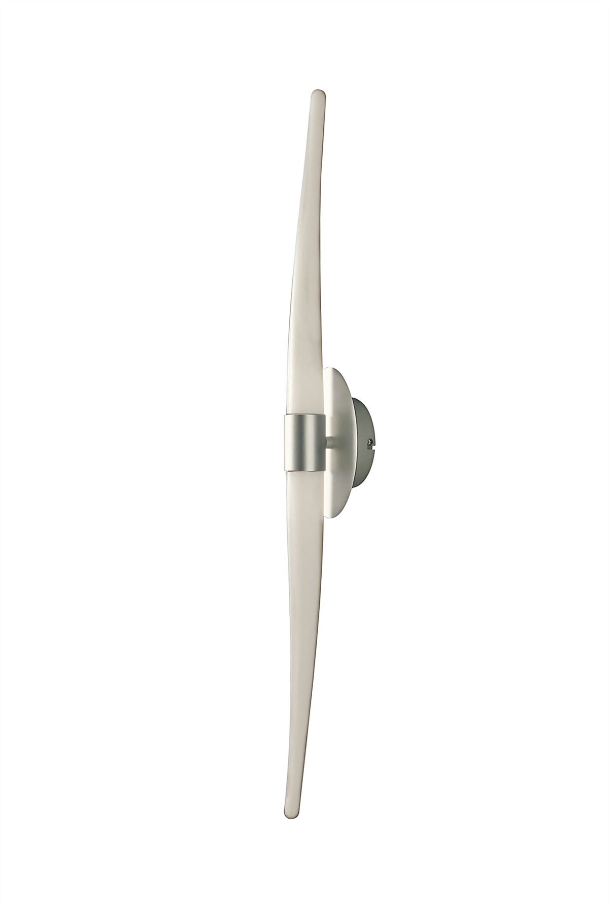 Mantra Estalacta Wall Light 2 Light GU10 Line Indoor/Outdoor, Silver/Opal White