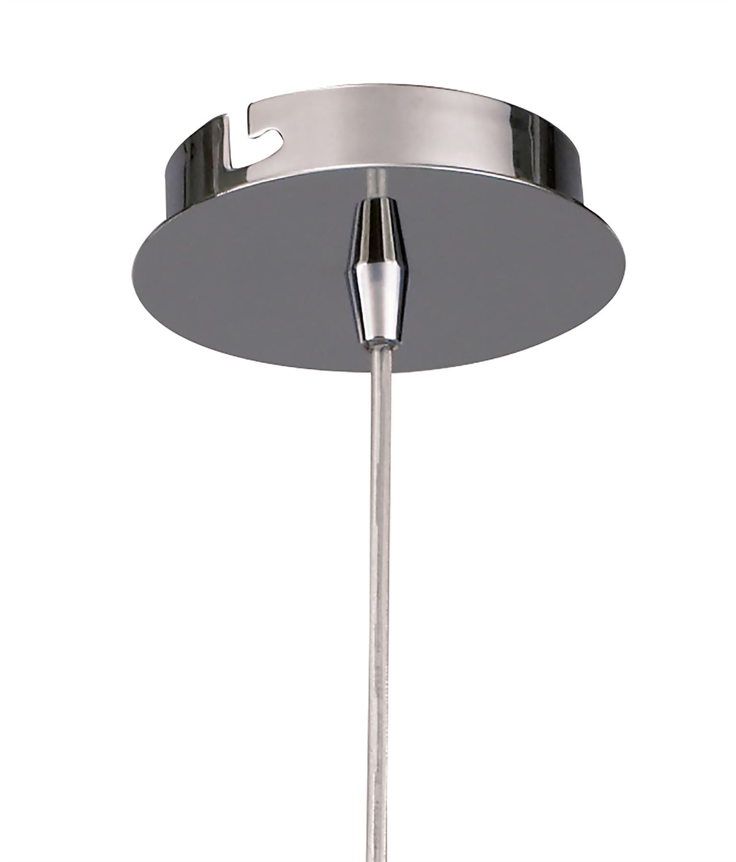 Mantra Amel 12cm Pendant 1 Light L1/SGU10, Polished Chrome, CFL Lamps INCLUDED