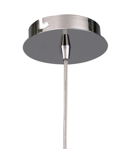 Mantra Amel 12cm Pendant 1 Light L1/SGU10, Polished Chrome, CFL Lamps INCLUDED